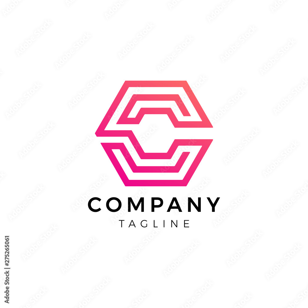 Abstract letter C logo design template. - Vector Abstract letter C logo design template. - Vector