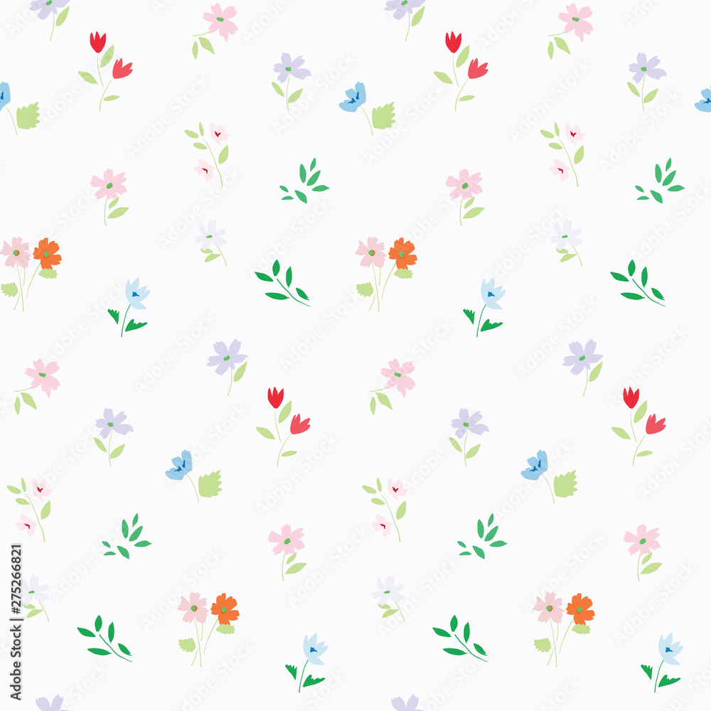 Meadow flowers seamless pattern Meadow flowers seamless pattern