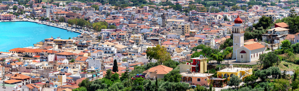 Panorama der Stadt auf Zakynthos, Ionische Inseln, Griechenland
