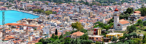 Fototapeta Naklejka Na Ścianę i Meble -  Panorama der Stadt auf Zakynthos, Ionische Inseln, Griechenland