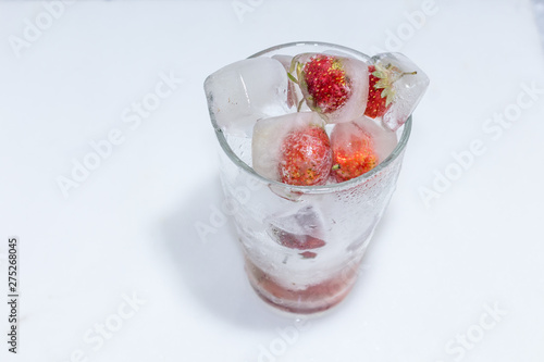 Frozen strawberry smoothie