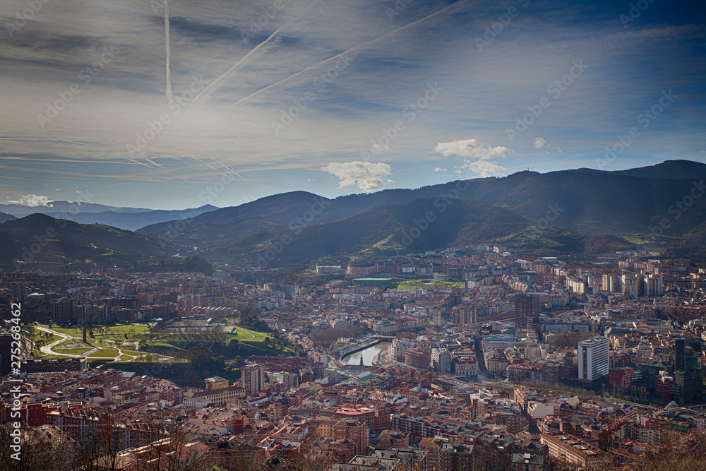View of Bilbao from Artxanda mountain