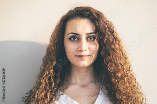 Woman portrait natural beautiful casual beautiful people