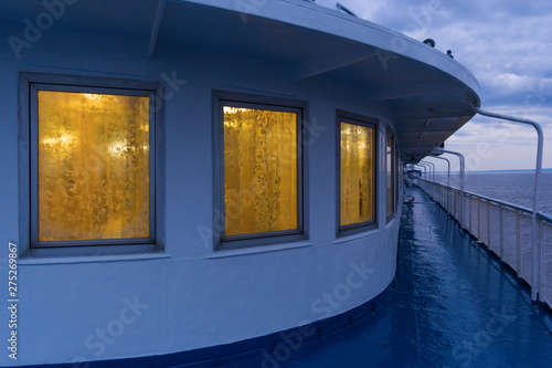 Evening on the deck of the passenger ship © Тищенко Дмитрий
