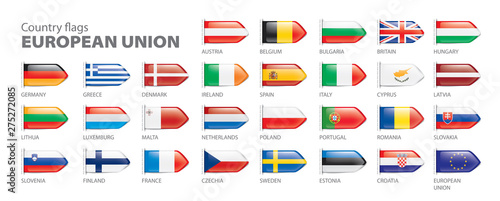 Free Download flags of the european union. Vector illustration. - GFXLoad