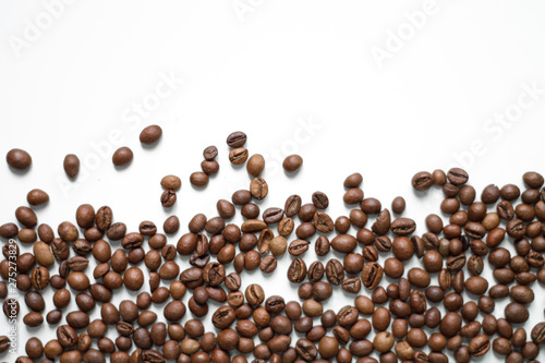 coffee beans on a white background.