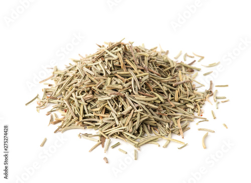 Rosemary dried, isolated on white background