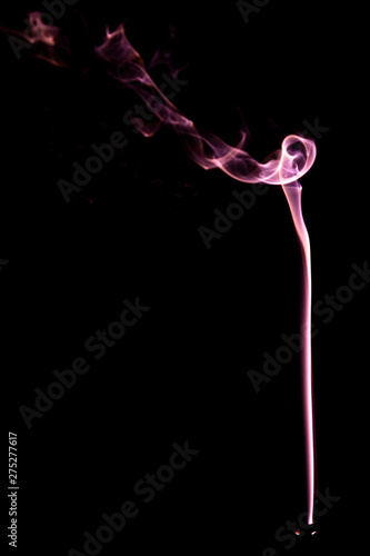 incense smoke illuminated