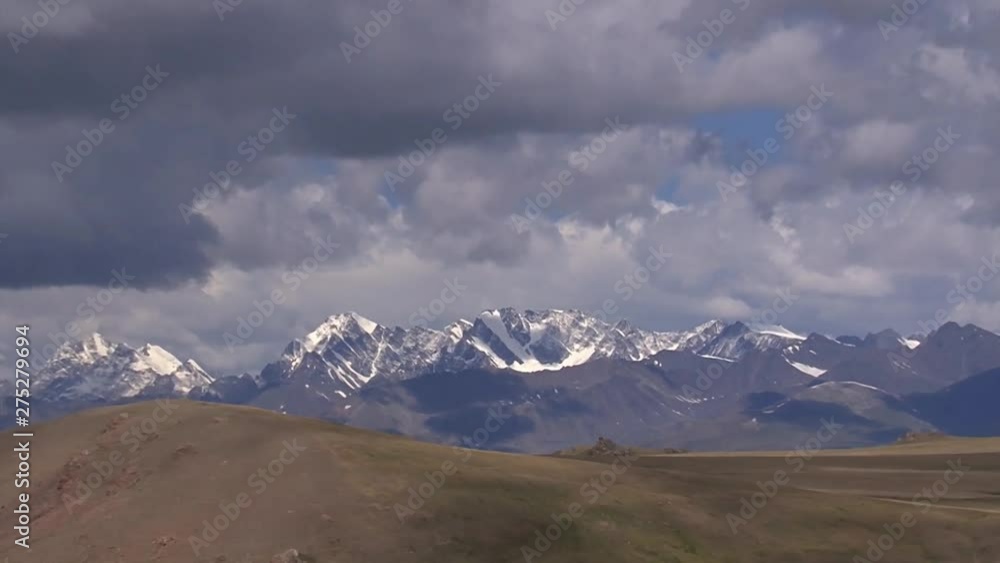 Altai. Landscapes of the foothills, the Ukok Plateau. Altai. Landscapes of the foothills, the Ukok Plateau.