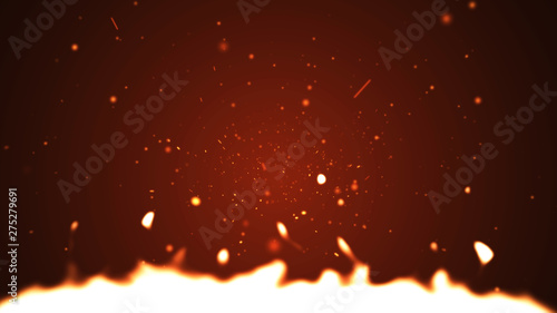 fire flame particle abstract background