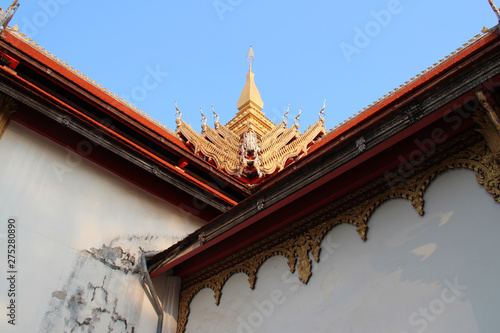 buddhist temple (Pha That Foun) in vientiane (laos)  photo