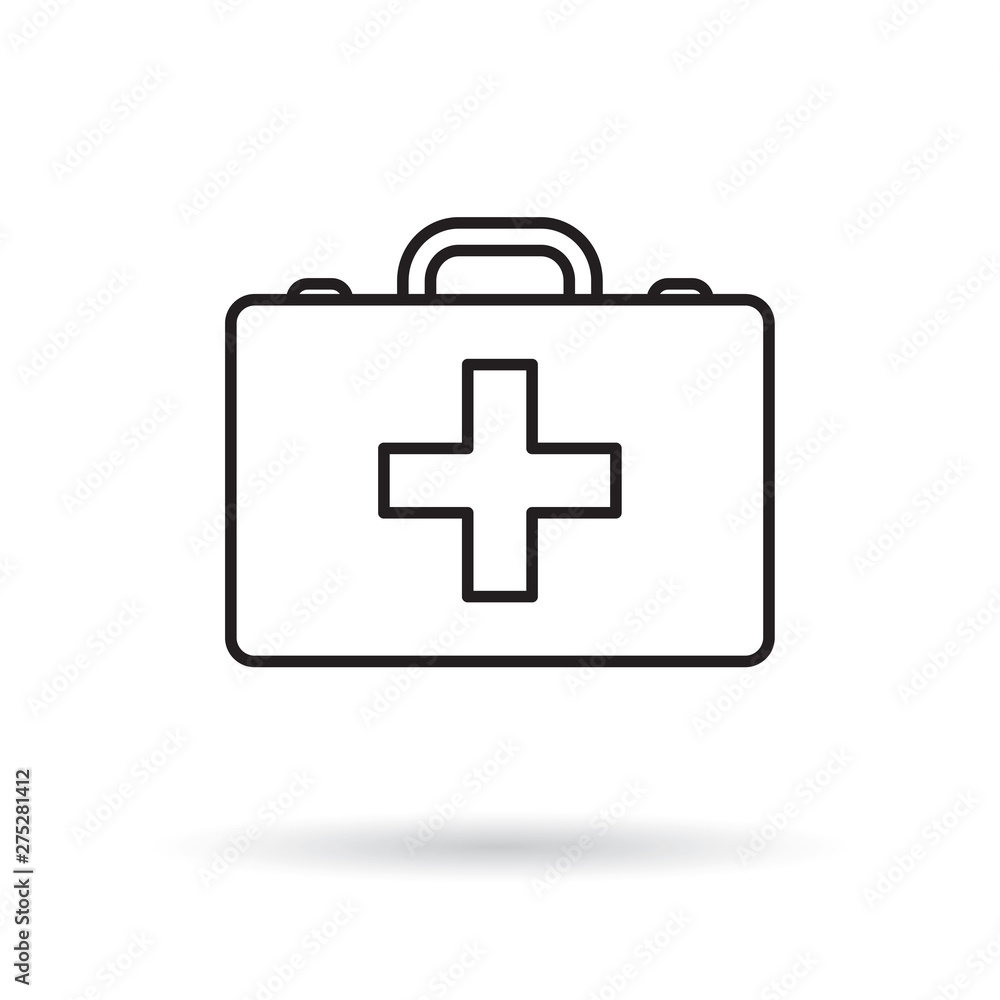 first aid kit case icon- vector illustration first aid kit case icon- vector illustration
