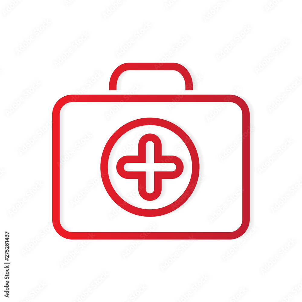 first aid kit case icon- vector illustration first aid kit case icon- vector illustration
