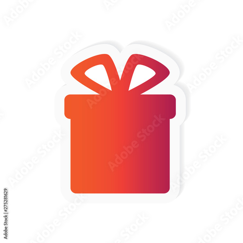 gift box icon- vector illustration