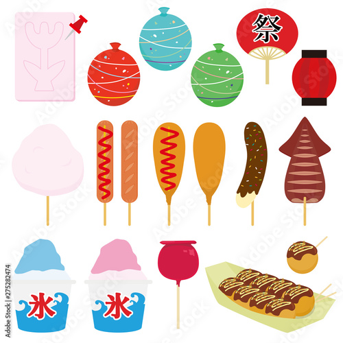 屋台のイラスト