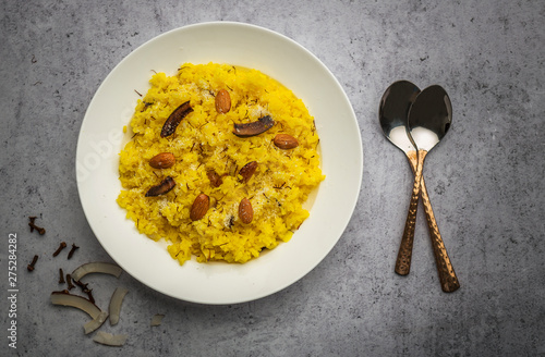 Zarda Rice or Meethe Chawal - an indian cuisine photo