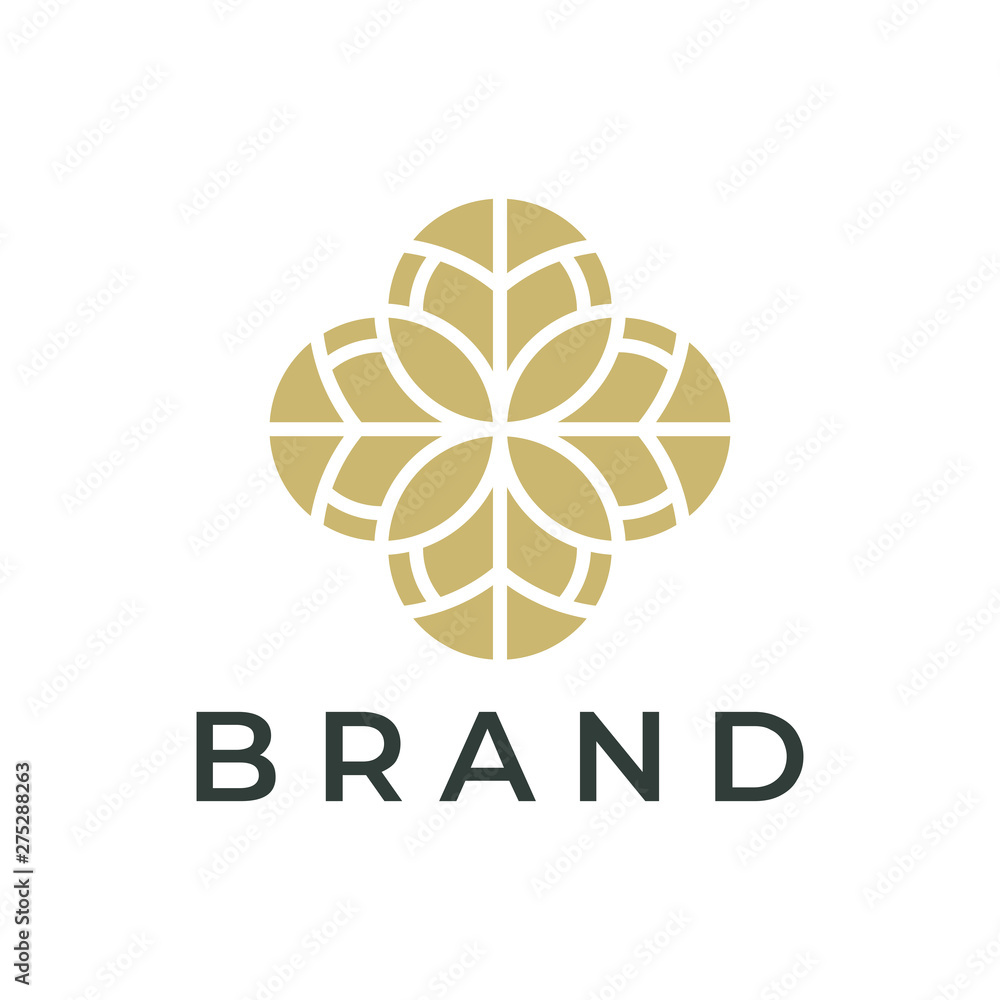 Flower logo design concept. Universal flower logo. Flower logo design concept. Universal flower logo.