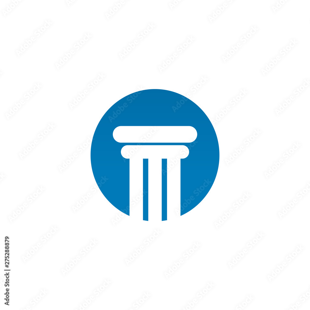Pillar column logo icon design vector template Pillar column logo icon design vector template