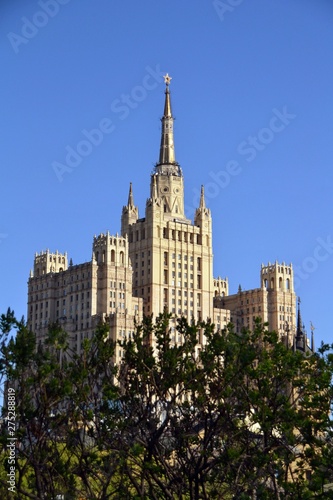 Moscow Stalin skyscraper for trees