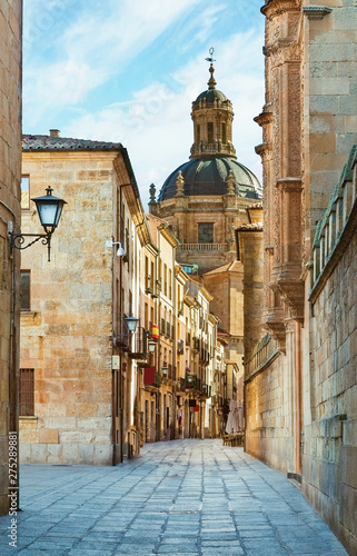 Beautiful, narrow streets in Salamanca