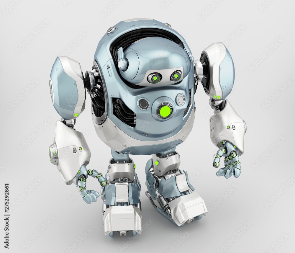 Strong robotic turtle toy, 3d rendering Strong robotic turtle toy, 3d rendering