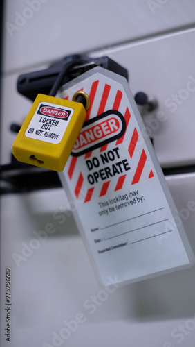 Lock out & Tag out, Lock out station, machine - specific Lock out devices , Lock out for electrical maintenance
