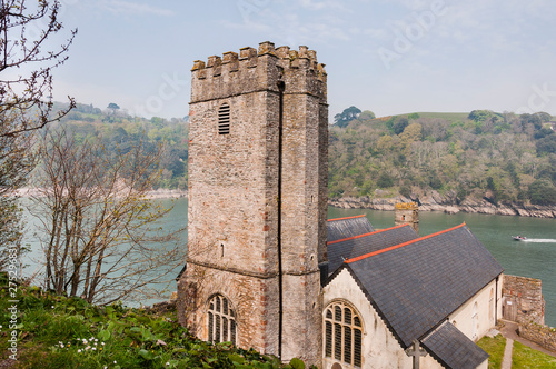 Dartmouth, Schloss, St. Petrox, Kirche, Dart River, Kingswear, Castle, Devon, Südengland