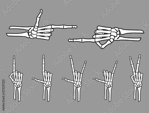 Skeleton Hand Gestures