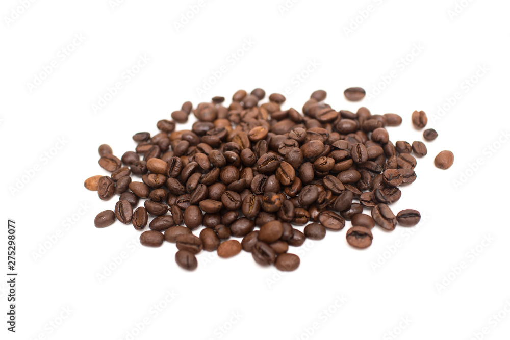 Coffee grains on white background. Isolated. Coffee grains on white background. Isolated.