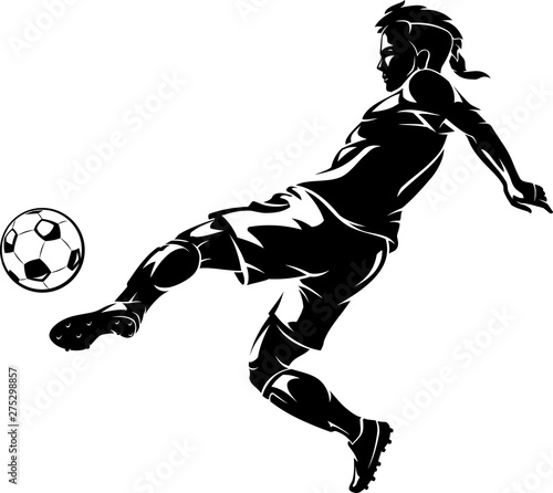 Soccer Left Kick Shadow