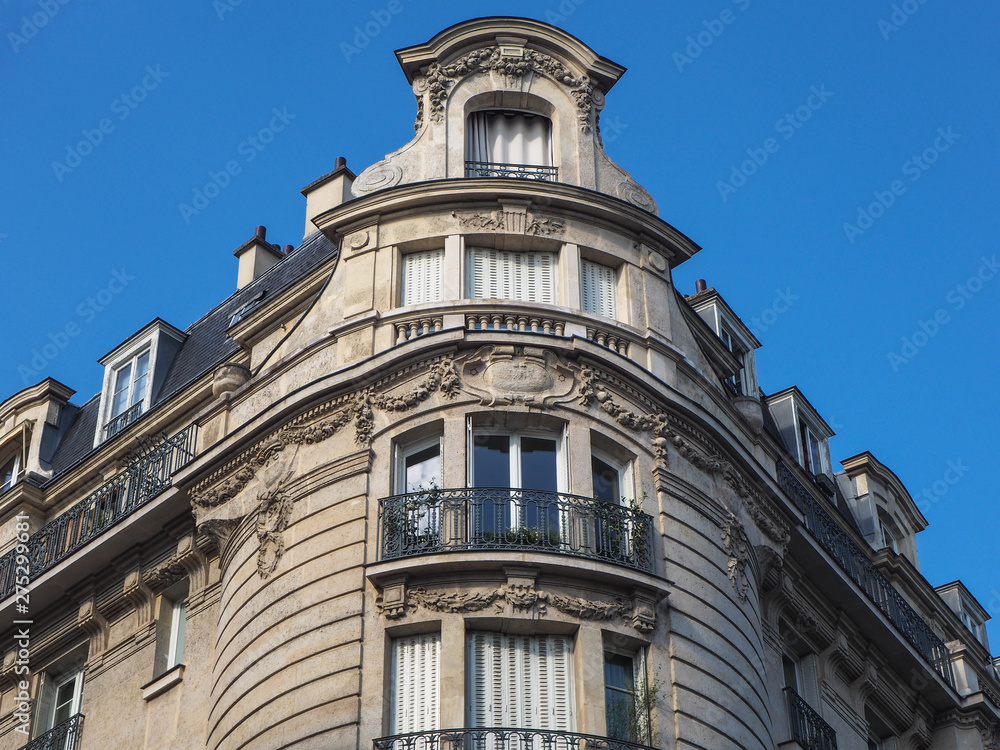 Haussmannian building in Paris
