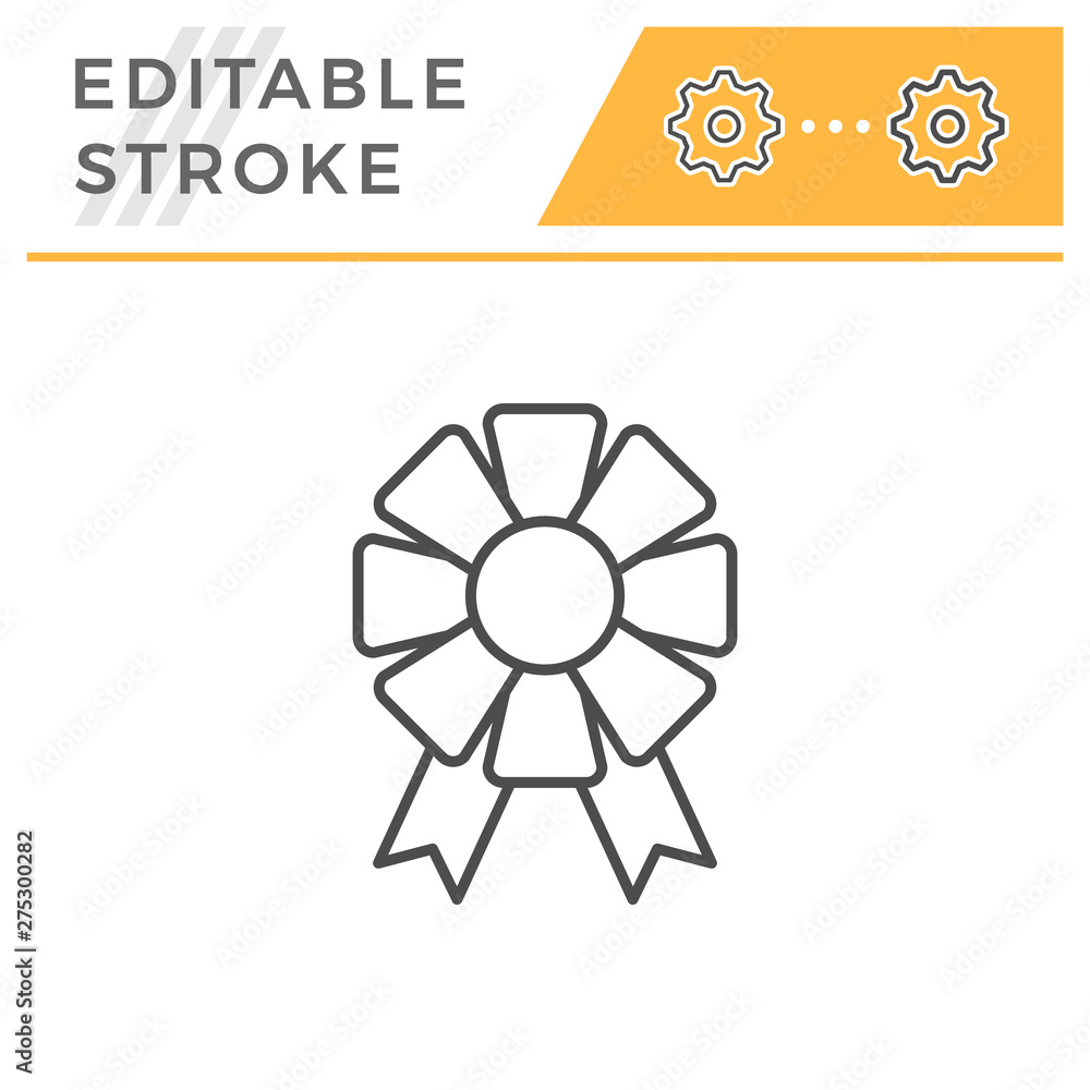 Bow editable stroke line icon Bow editable stroke line icon