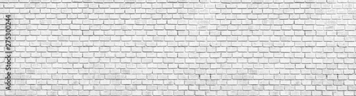 panorana black and White Structural Brick Wall. Panoramic Solid Surface. stone background.