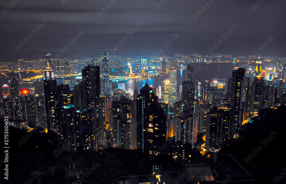 View of Hong Kong and Victoria Harbour