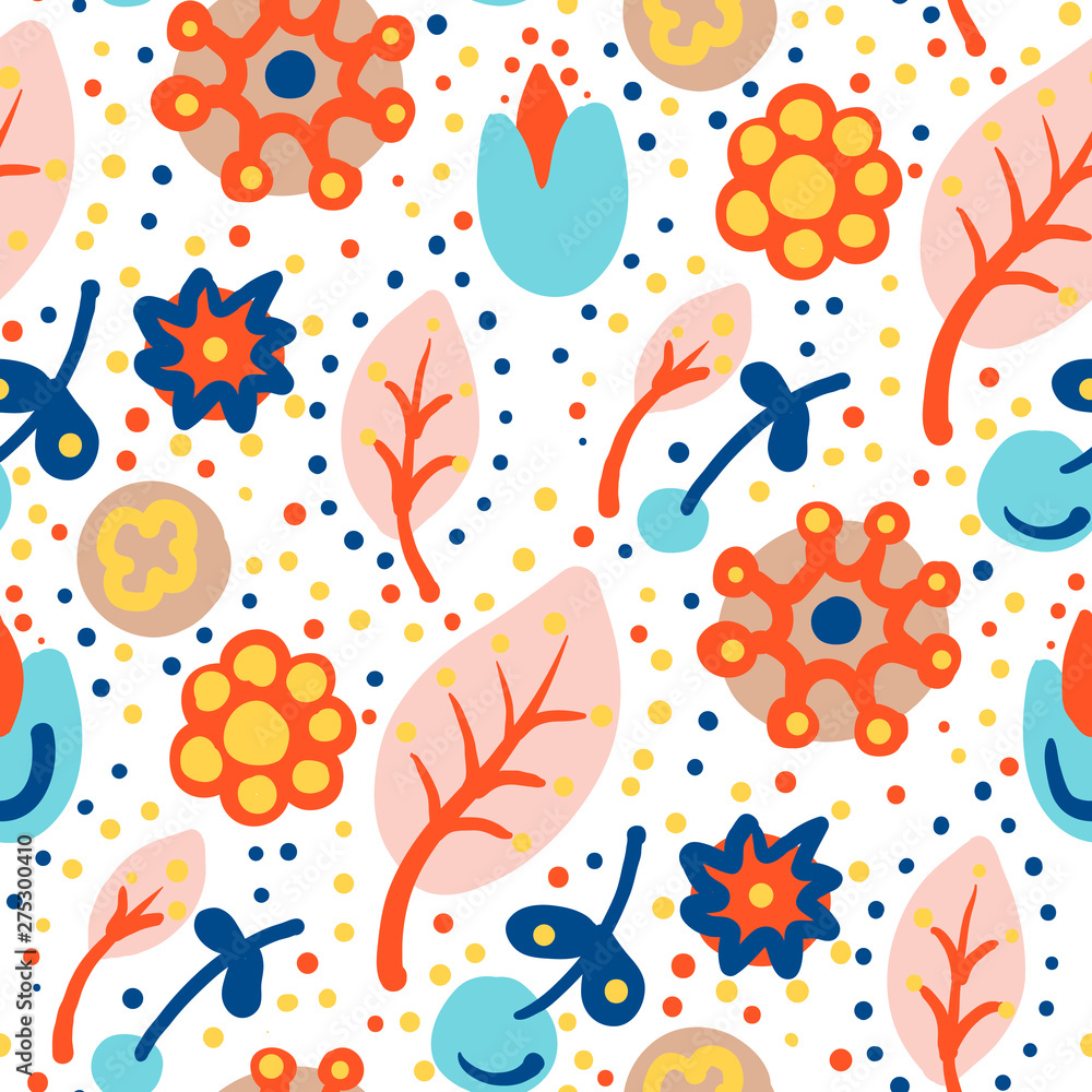 Seamless pattern with flowers Seamless pattern with flowers