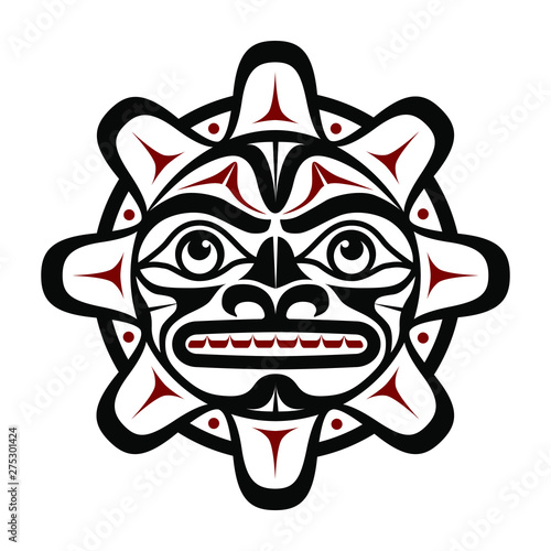 Sun in Haida Art Style photo