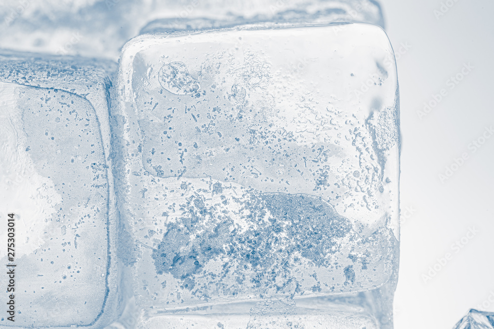 Ice cubes macro textured background. Ice cubes macro textured background.