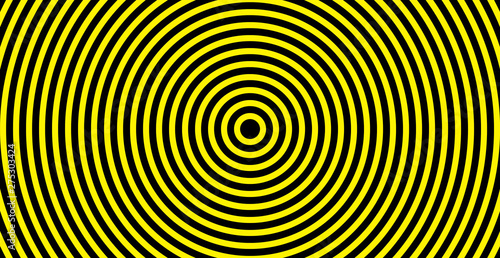 circle spiral swirl black yellow lines
