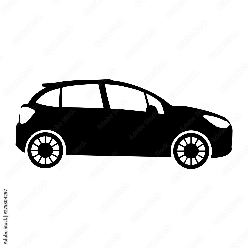  Crossover car icon vector. Crossover symbol illustration.