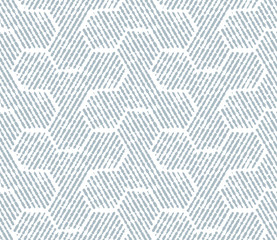 Deken met foto 3D patronen Blauw wit streeppatroon met ruiten  © ELENA