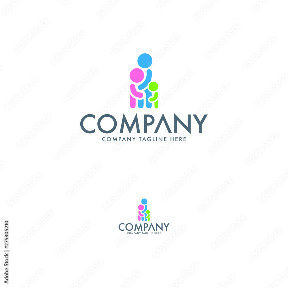Creative Family Logo Design Template