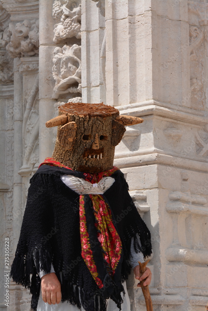 an iberian mask in Lisbon