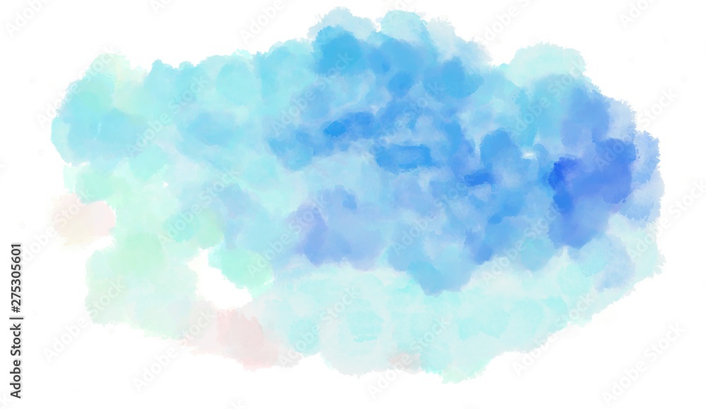 watercolor background. painting with pale turquoise, powder blue and sky blue colors