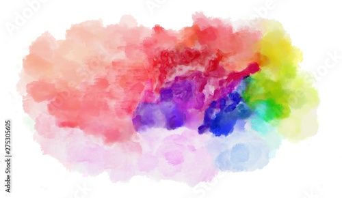 baby pink, teal blue and moderate pink watercolor graphic background illustration