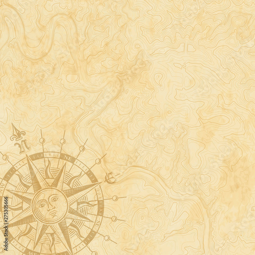 Abstract Retro Topography map Background.