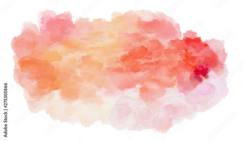 watercolor light pink, misty rose and salmon color graphic background illustration painting