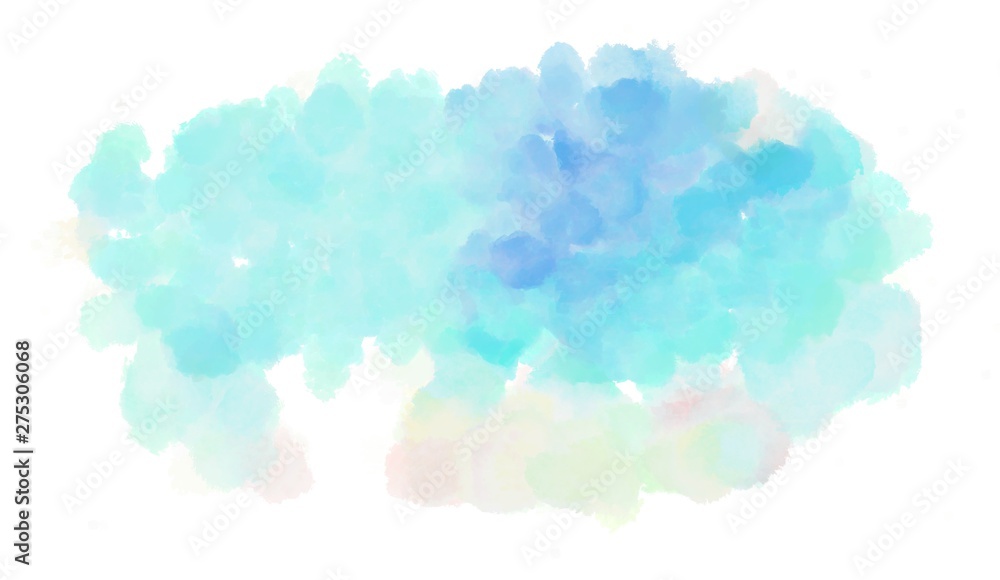 watercolor pale turquoise, linen and baby blue color graphic background illustration painting