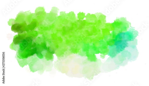 watercolor moderate green, tea green and lime green color graphic background illustration painting
