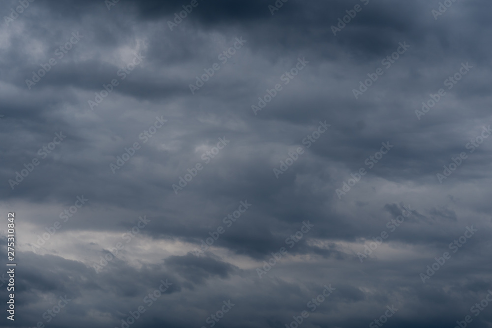 Fototapeta premium Blue storm clouds before the rain, dramatic sky