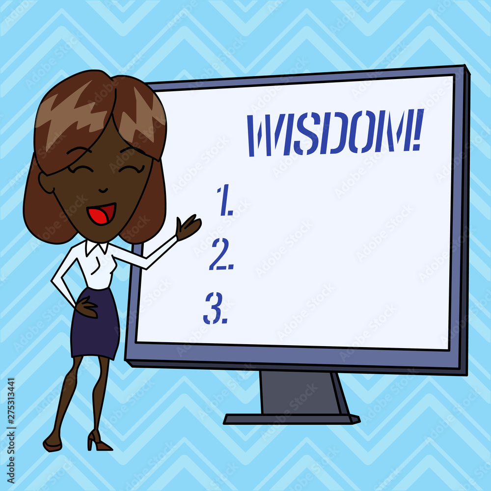 Handwriting text writing Wisdom. Conceptual photo quality having experience knowledge and good judgement something Handwriting text writing Wisdom. Conceptual photo quality having experience knowledge and good judgement something